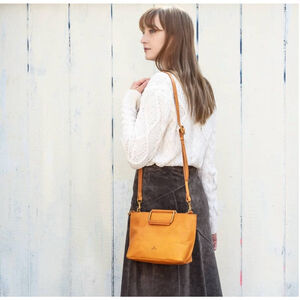 Uppdoo Brown Leather Crossbody Bag